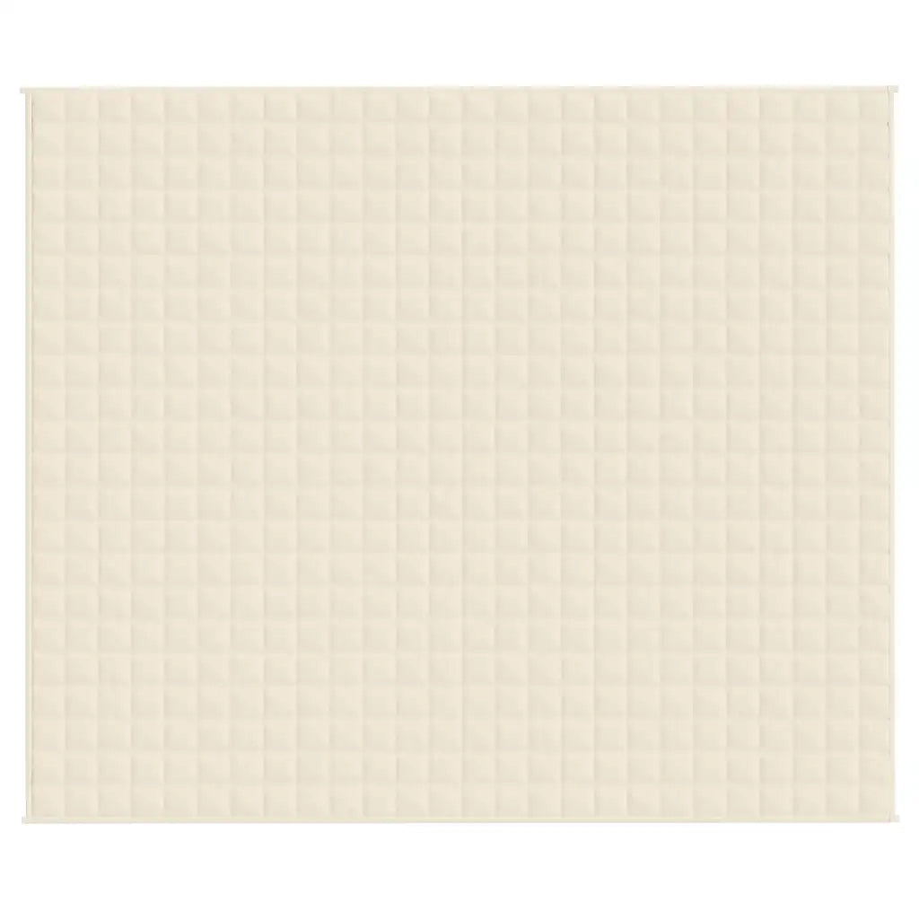 Coperta Ponderata Crema Chiaro 220x260 cm 15 kg Tessuto cod mxl 68417