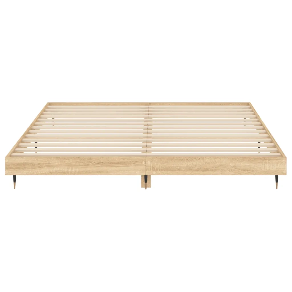 Giroletto senza Materasso Rovere Sonoma 200x200cm in Truciolato