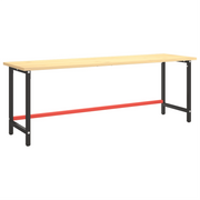 Telaio Banco da Lavoro Nero e Rosso Opaco 220x57x79 cm Metallo CFW3115601