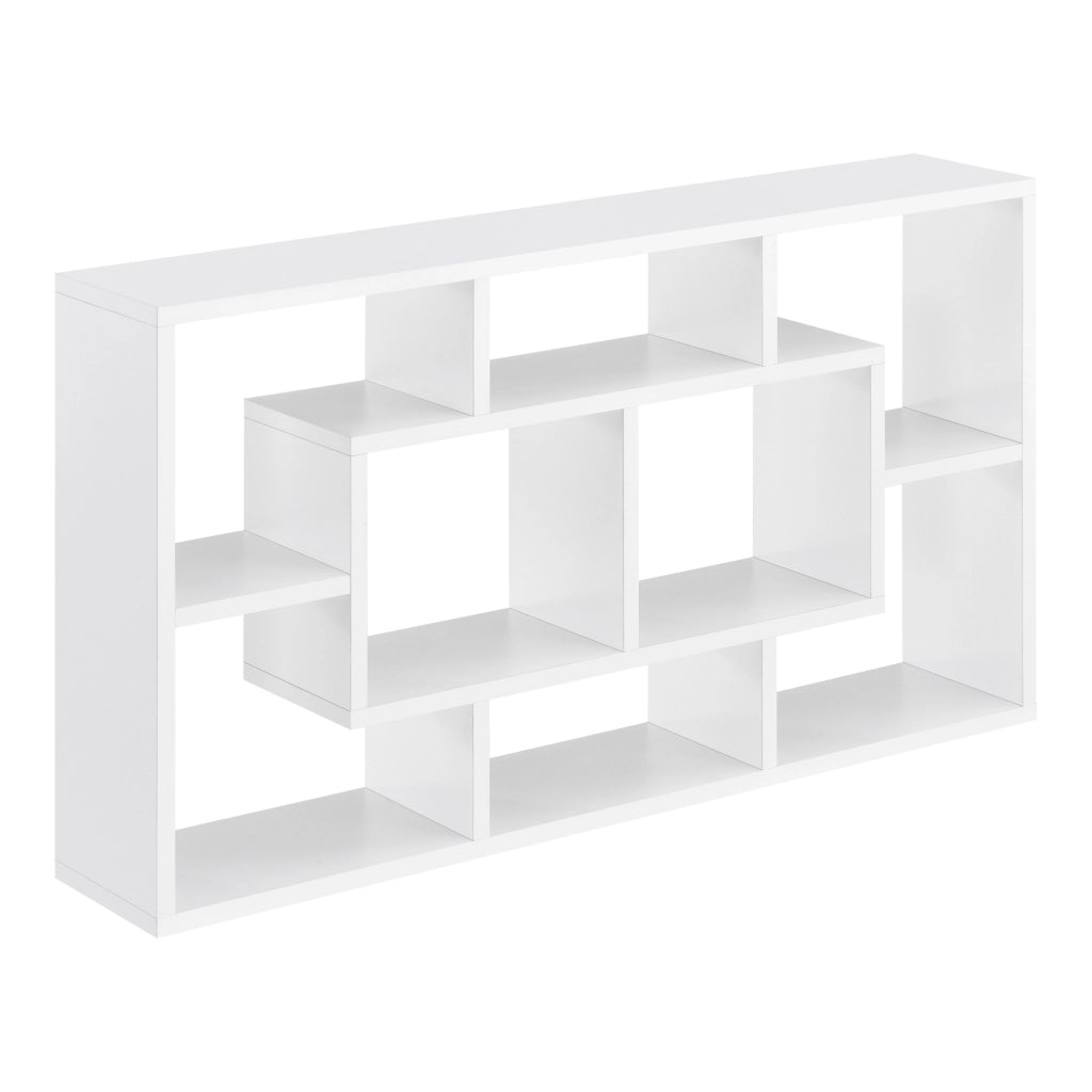 Mensola da Parete Saputit a 8 Scomparti Aperti 85 x 16 x 48 cm - Bianco [en.casa]