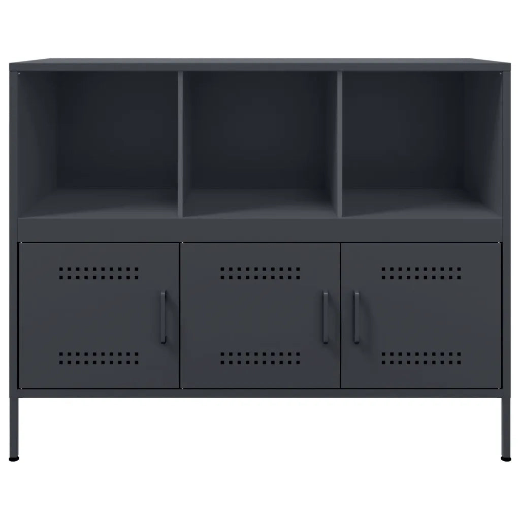 Credenza Antracite 100,5x39x79 cm in Acciaio