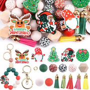 Set di fili di silicone per decorazioni natalizie da 65 pezzi per pennarelli, chiavi e penne