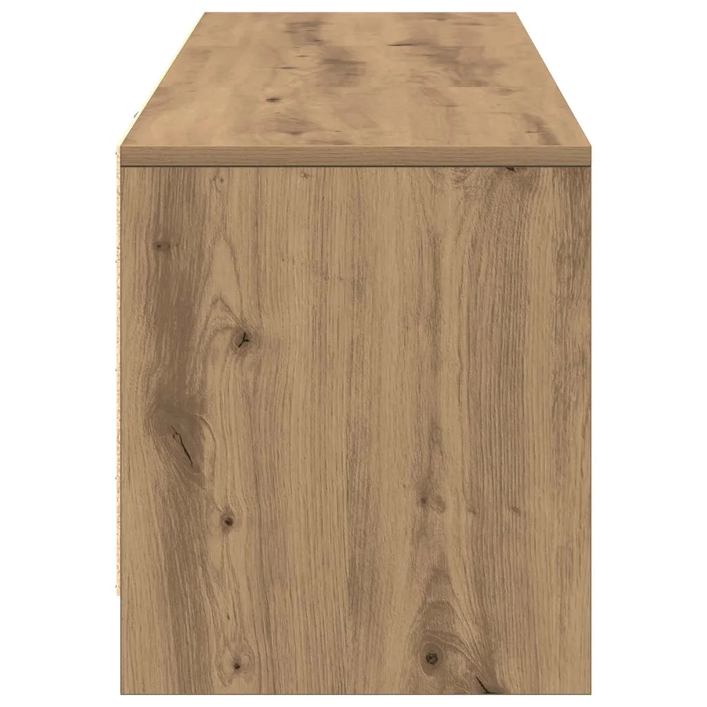 Mobile TV con LED-Credenza TV-Console TV Rovere Artigianale 140 x 34 x 40 cm