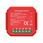 Interruttore Connesso Zigbee 3.0 200W per Doppio Dimmer Rosso Nedis