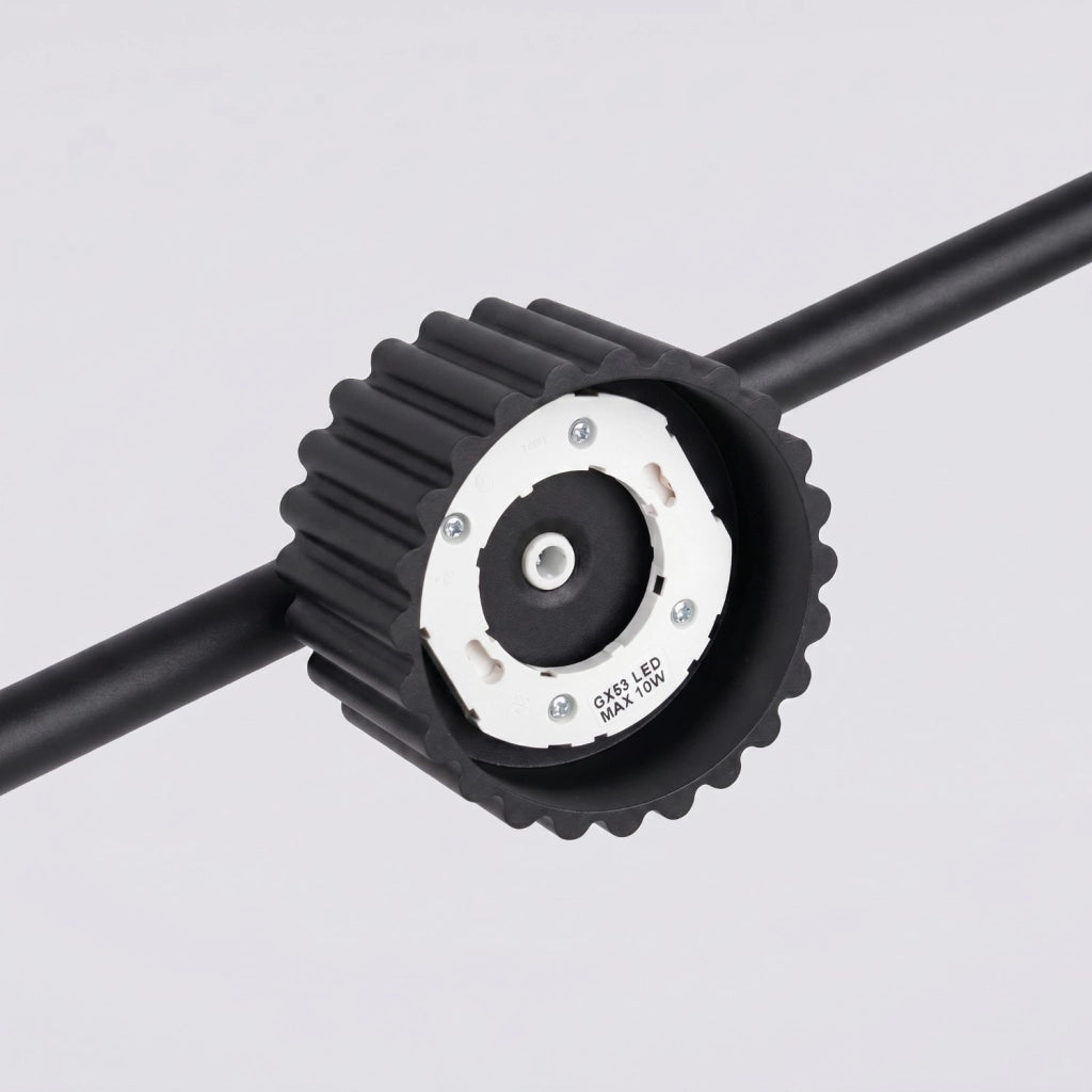 Lampadario AURA 4 nero Gx53