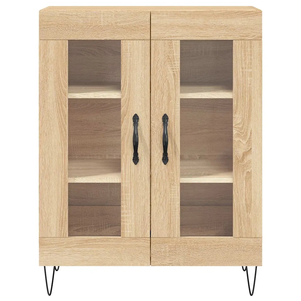 Credenza-Buffet-Armadio da cucina Rovere Sonoma 69,5x34x180 cm in Legno Multistrato 786425