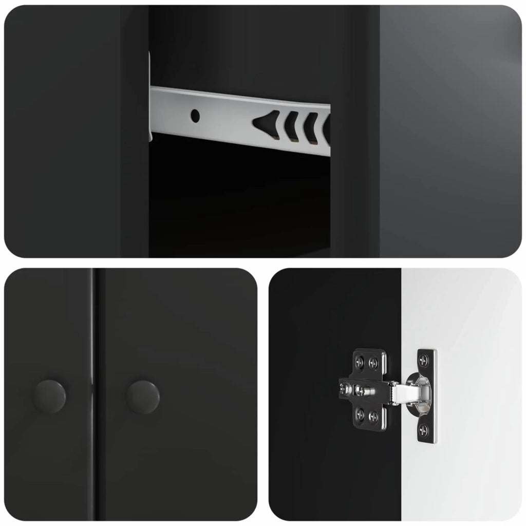Credenza Nero 66 x 34,5 x 90 cm Legno ingegnerizzato 895556