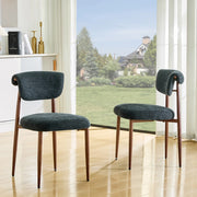Set 2 Sedie da Pranzo Moderne Imbottite ¨C MINIMAL ¨C Senza Braccioli, Schienale Curvo