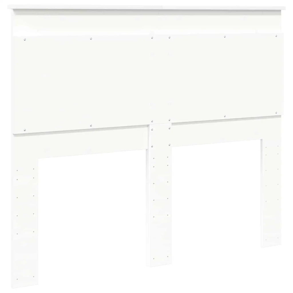 Testiera con testiera Bianco 120 cm Legno multistrato 887465