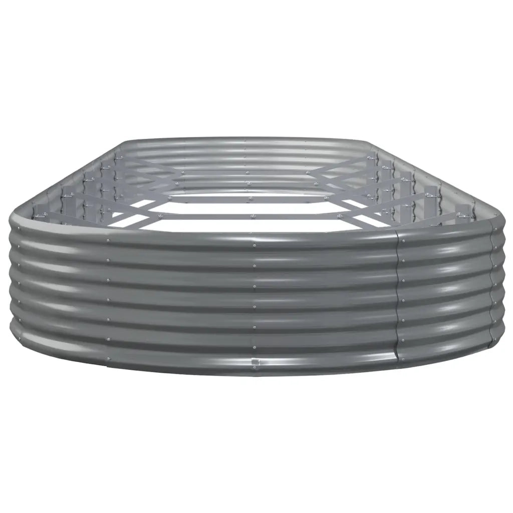 Letto Giardino Acciaio Zincato 523x140x36cm Grigio 319044