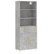 Buffet credenza cassettiera armadio mobile contenitore organizer cucina soggiorno salotto alto 69,5 x 34 x 180 cm legno ingegnerizzato grigio 02_0034606