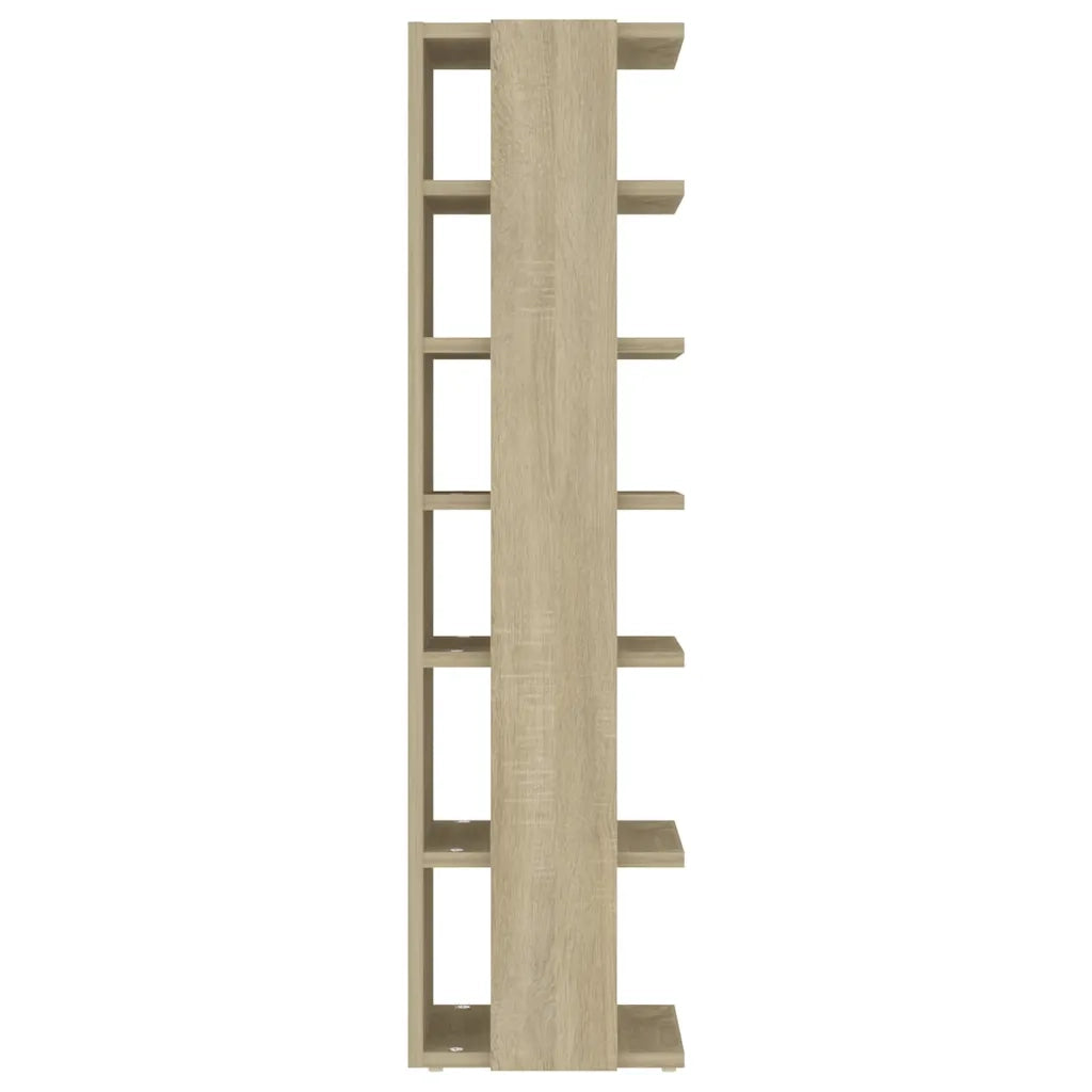 Scarpiere 2 pz-Set di 2 Scaffale per scarpe Rovere sonoma 27,5x27x102 cm