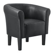 Poltrona lounge con seduta in plastica sintetica 70 cm nero 03_0001933