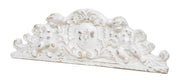 Biscottini SOPRAPORTA IN LEGNO FINITURA BIANCO ANTICATO L73XPR7XH26 cm Made in Italy