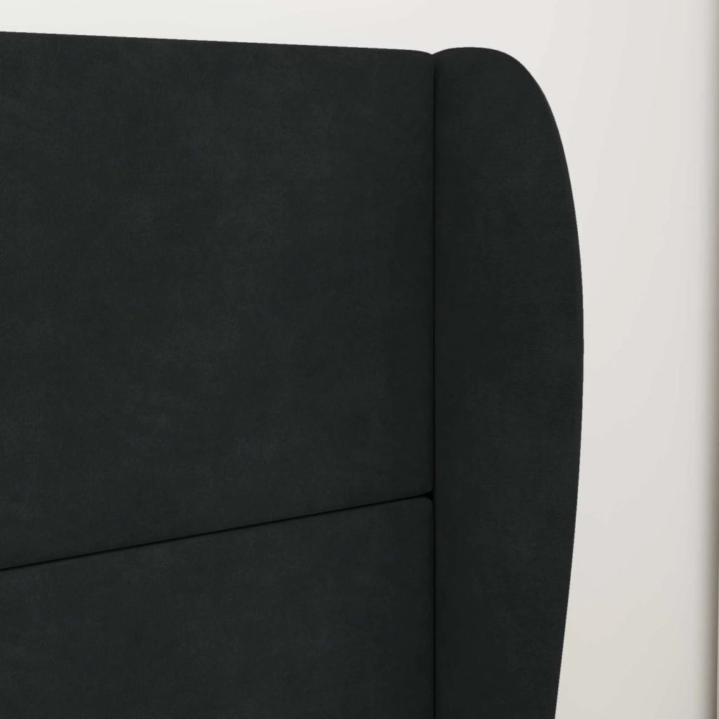 Orecchia della Testata Nero 80 x 23 x 6 cm Velluto