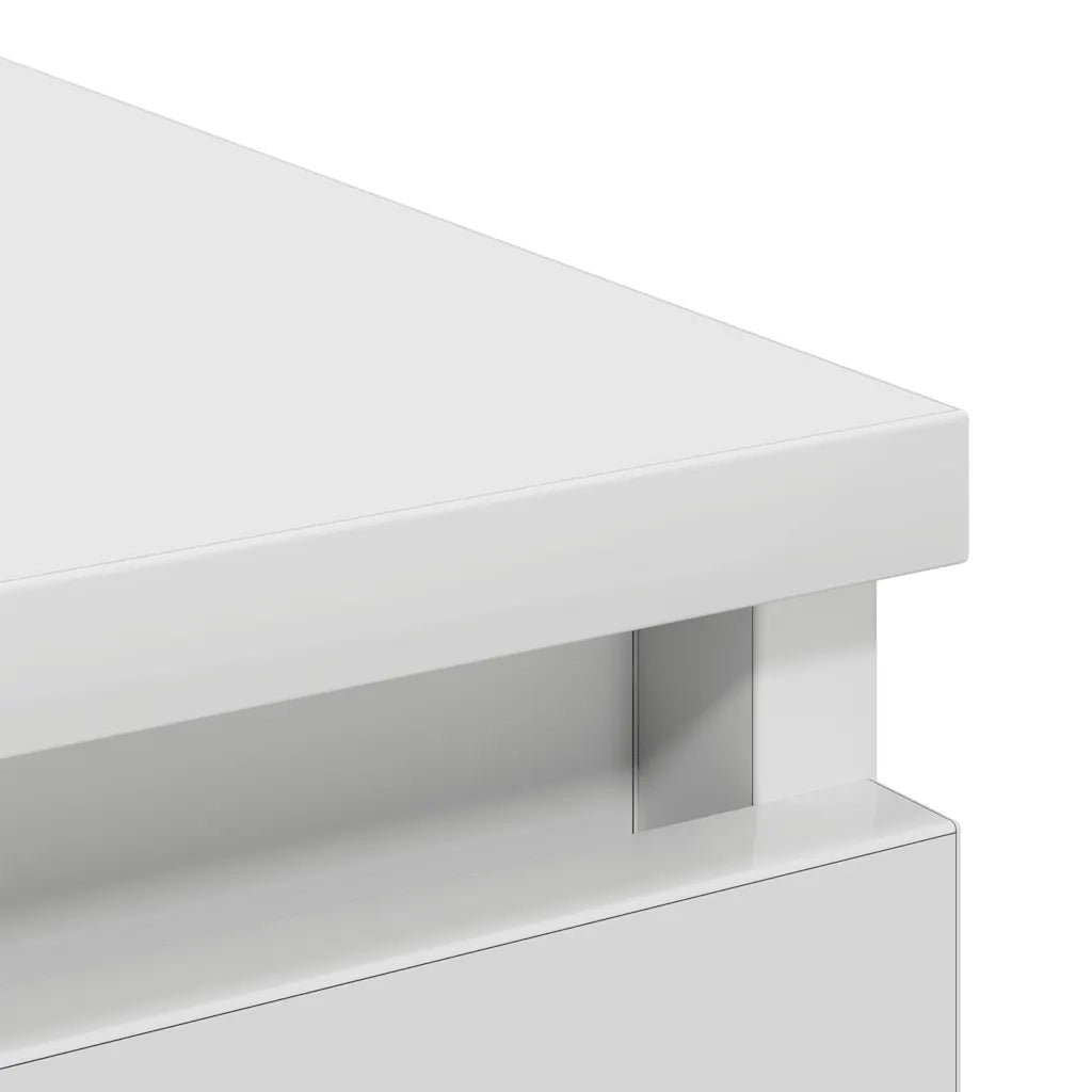 Credenza Bianca 37,5x35x76 cm in Legno Multistrato
