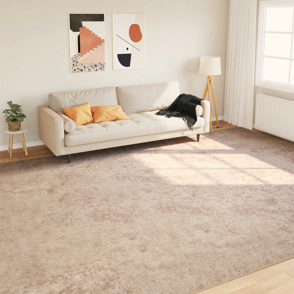 Runner Tappeto MARSA Beige 300 x 400 cm Poliestere e PVC