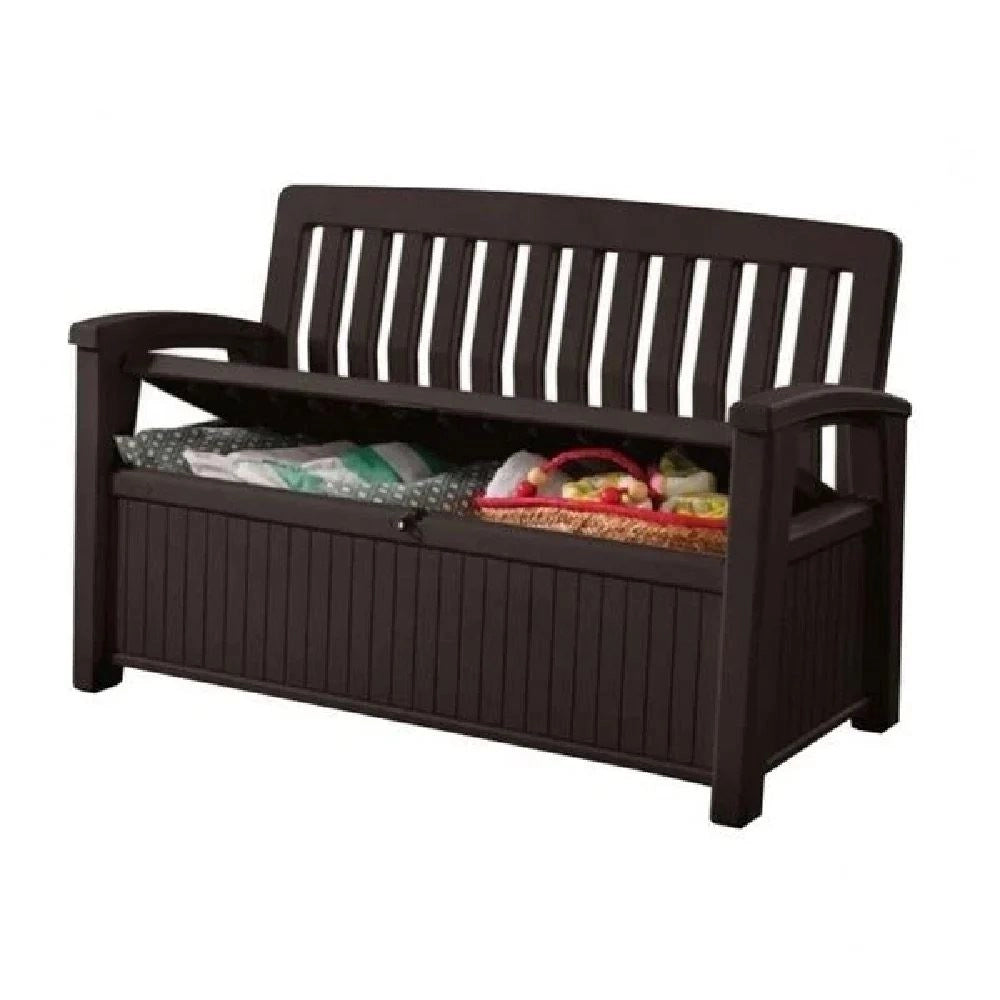 Cassapanca Panchina Patio Bench Drak Grey 227 Litri 132 x 61 x 89 cm