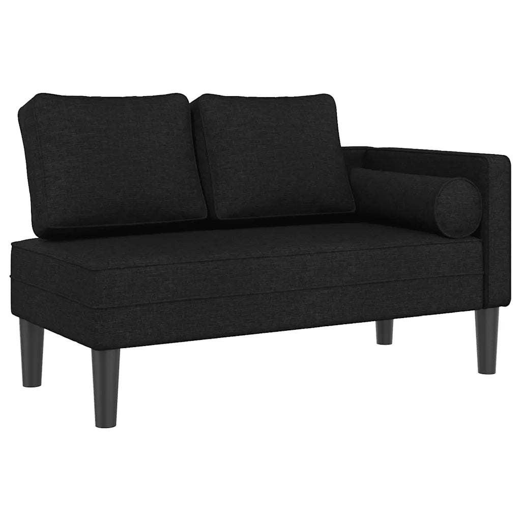 Sdraio con Cuscini Nero in Tessuto CFW3988212