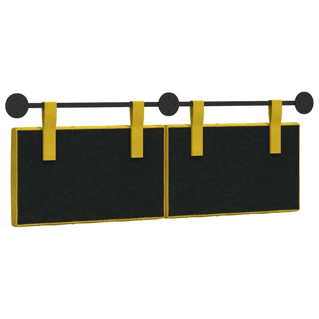 Testiera | Testata sospesa Con luce LED Giallo Velluto