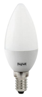 10pz beghelli lampadina a led forma oliva e14 w 5 fredda 6500k cod:ferx.94778