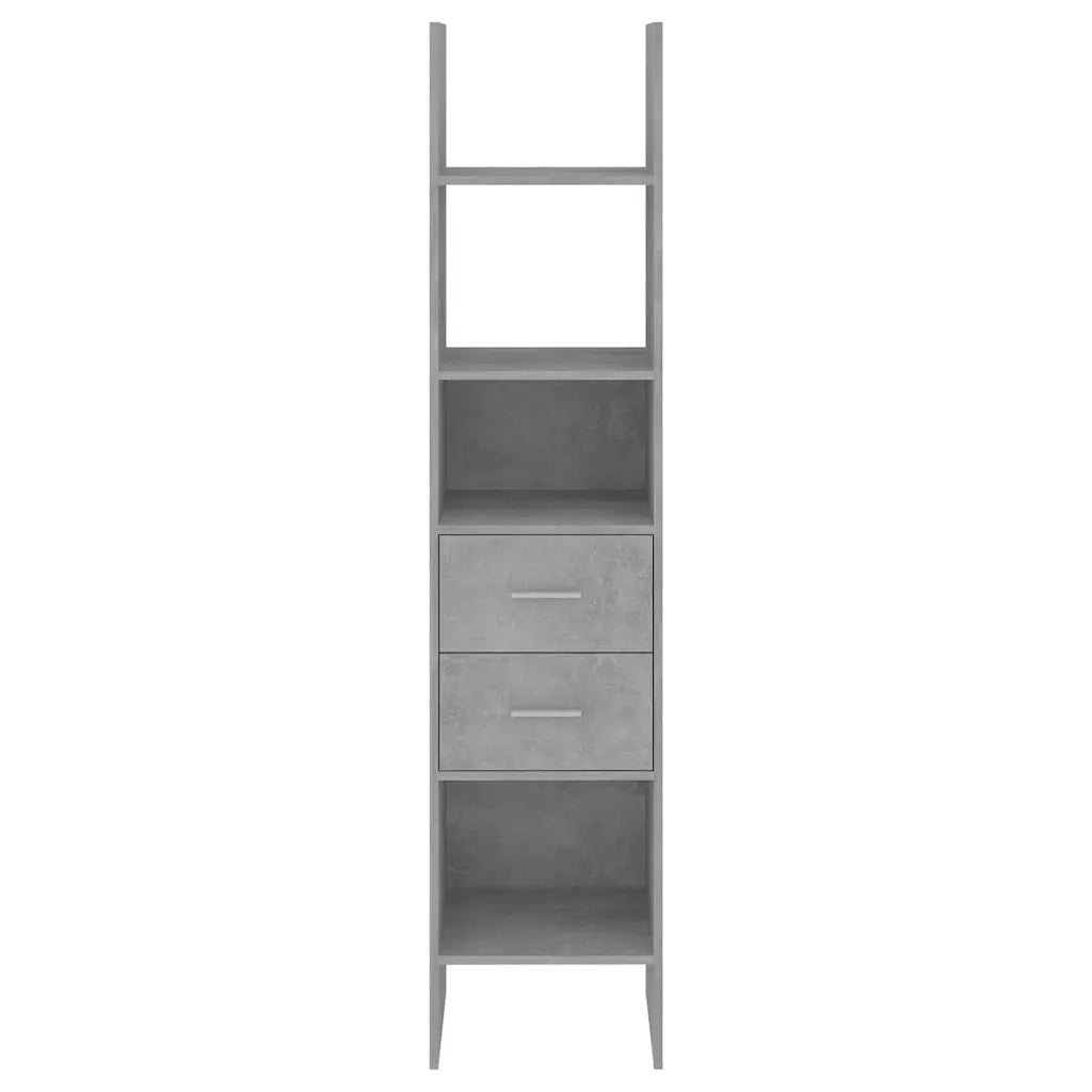 Libreria Grigio Cemento 40x35x180 cm in Truciolato cod mxl 55647