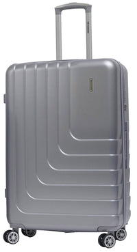 Set 3 Valigie Trolley Rigide in ABS 4 Ruote TSA Ravizzoni Titanio Silver