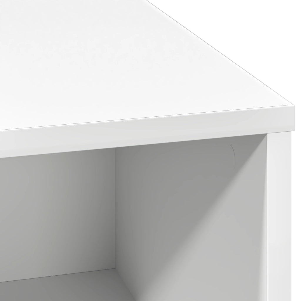 Mobile con LED Bianco 71x34,5x75 cm Legno Ingegnerizzato