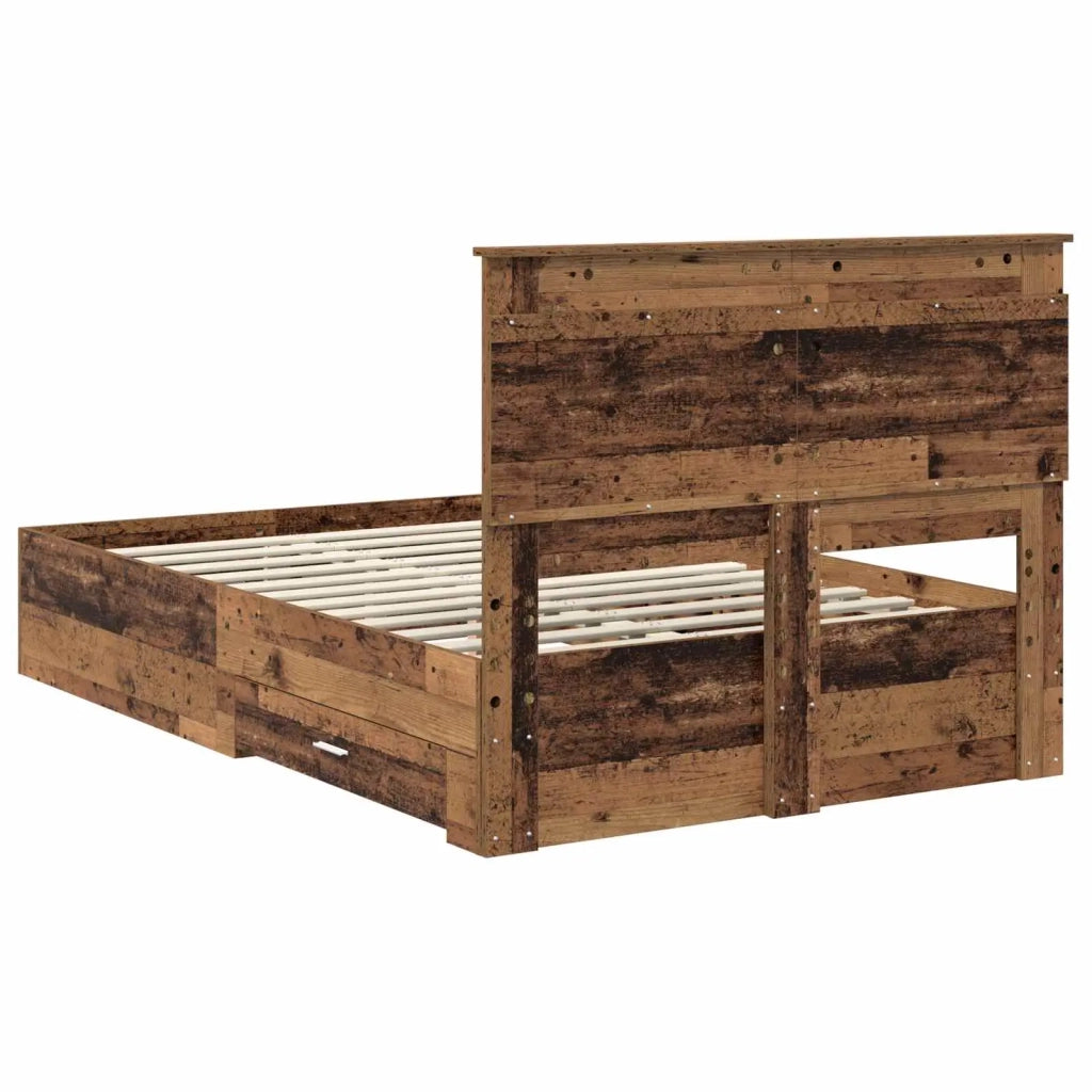Struttura del letto con cassetto con testiera Legno multistrato 3410340