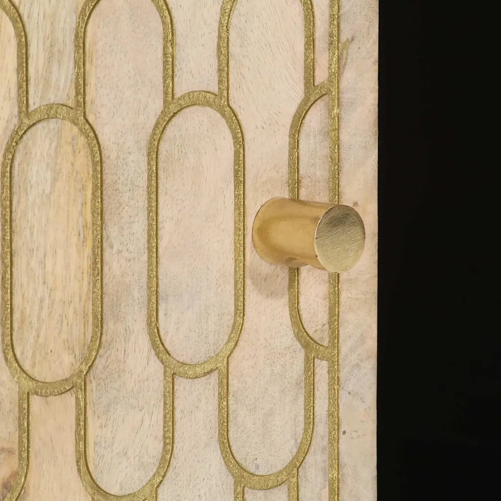 Tavolino da Salotto 100x54x40 cm in Legno Massello di Mango 358260