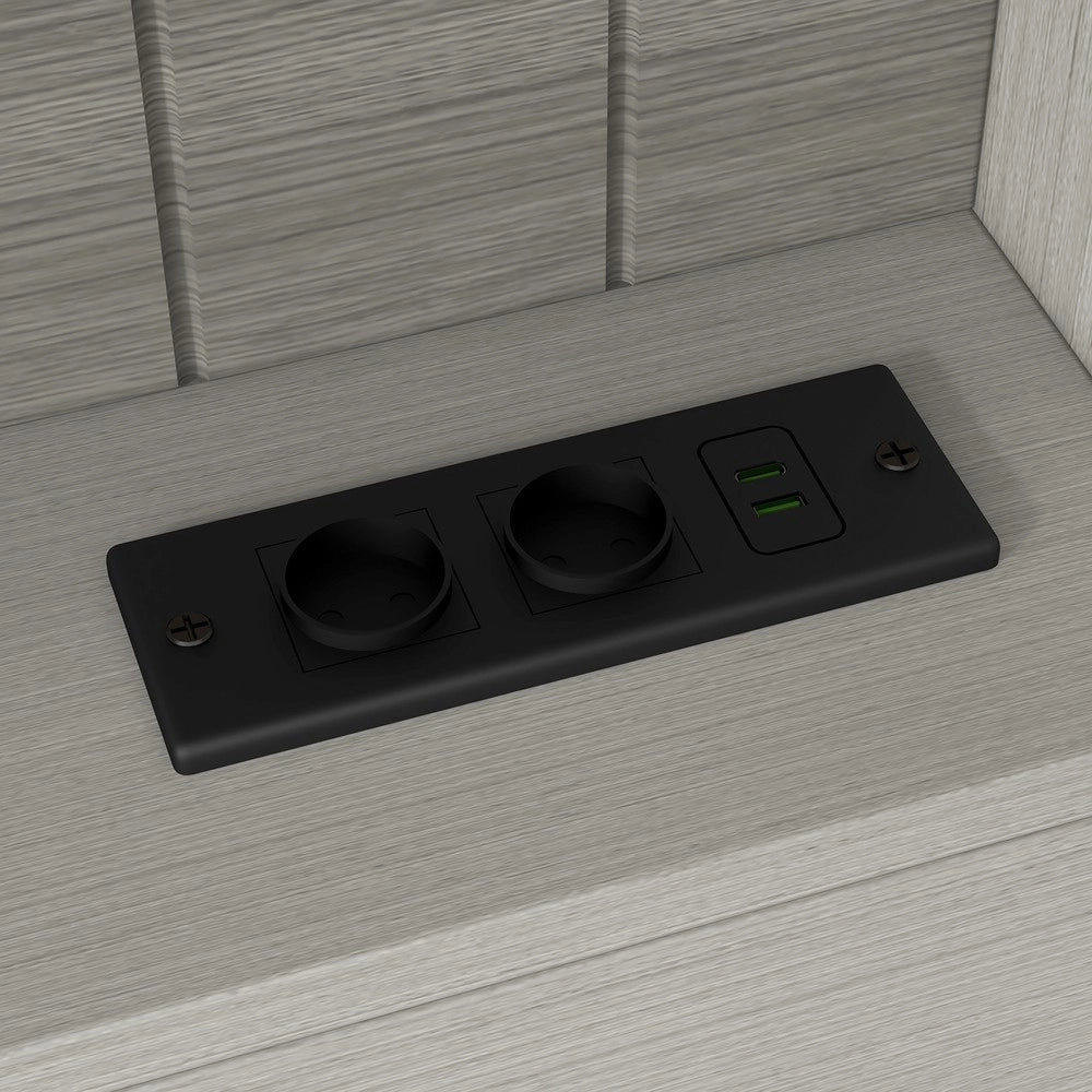 Letto Contenitore in Legno con Cassetti ¨C MINIMAL ¨C Grigio 90x200