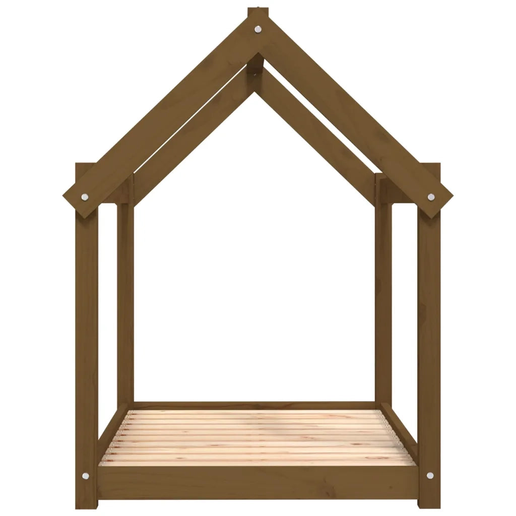 Cuccia per Cani Ambra 101x70x90 cm in Legno Massello di Pino 822215