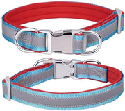 Collare per Cani Adattabile - Riflettente - Neoprene Morbido - Acciaio Inossidabile - Per Cani Piccoli/Mediali - Dimensione S (26-42cm)
