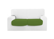 Copridivano Copriseduta Sofà Elasticizzato Tinta Unita Smile Tessuto Millerighe - Coppia Seduta - Verde
