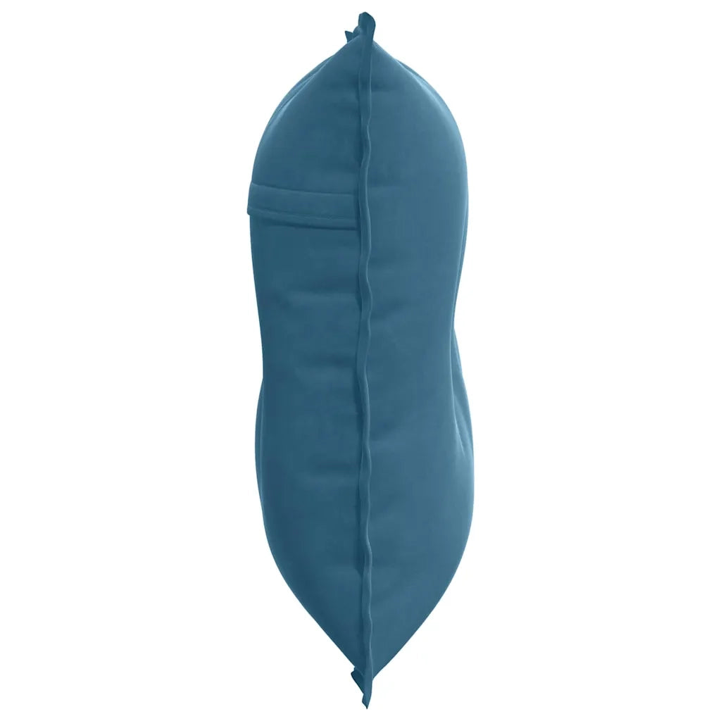Cuscino per Schiena Blu 80 x 50 cm Tessuto in Cords 42014717
