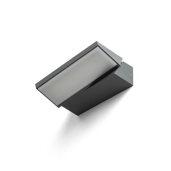 Lampada applique TWIST da parete grigio antracite  230V LED 13W IP65  3000K