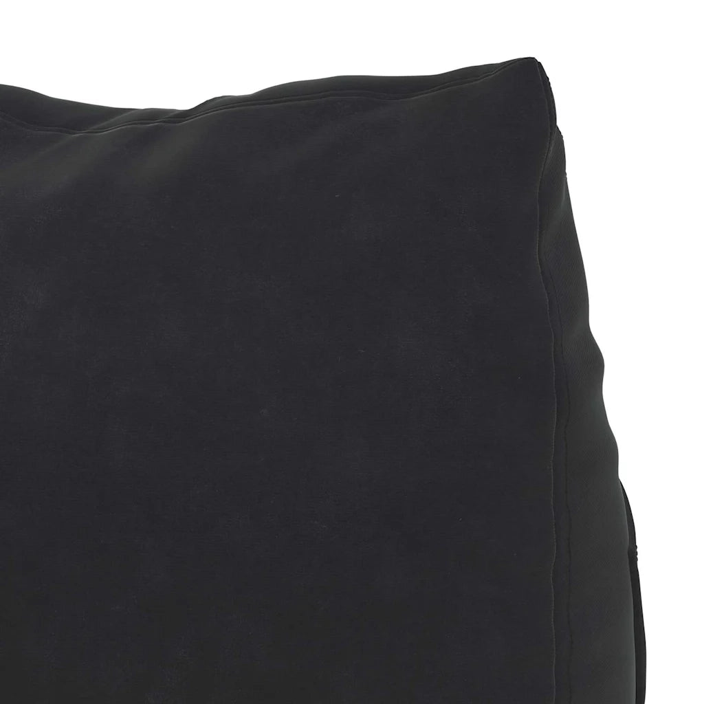Cuscino per Schiena Nero 45 x 20 x 35 cm Tessuto in Cords 42015025