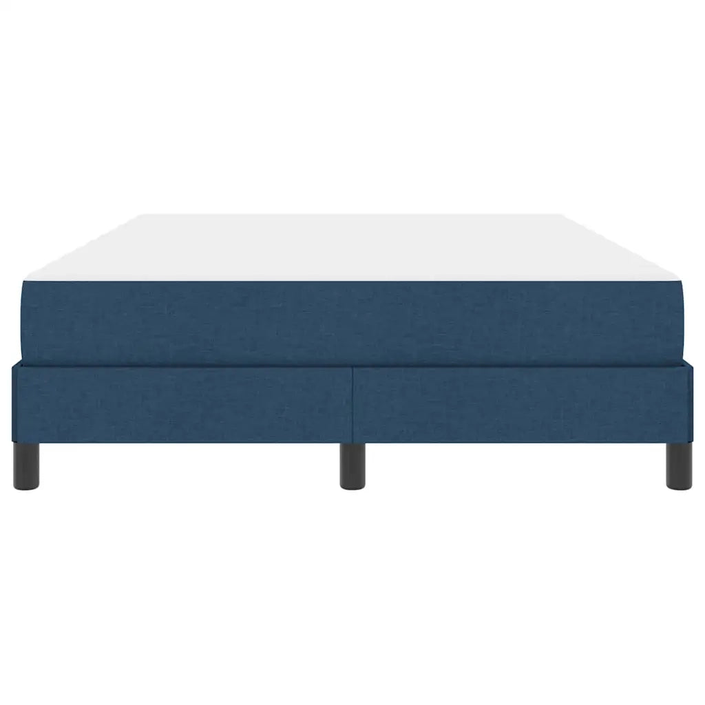 Letto a molle con materasso-Struttura Letto con Materasso Blu 140 x 200 cm Tessuto 730535