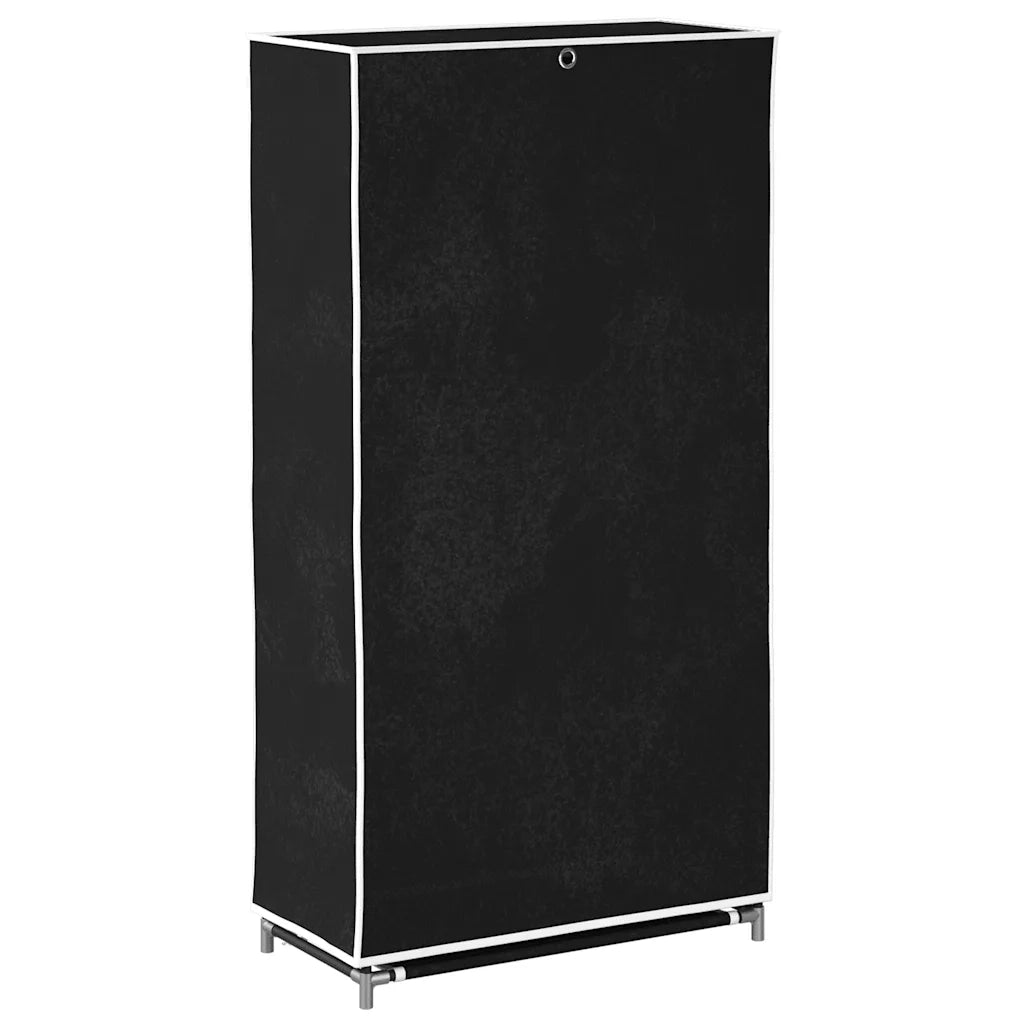 Scarpiera in Tessuto Richiudibile 58 x 28 x 106 cm Nera cod mxl 46286