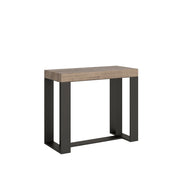 Consolle Allungabile in Legno e Ferro H77x40x90/300cm Futura Rovere Classica