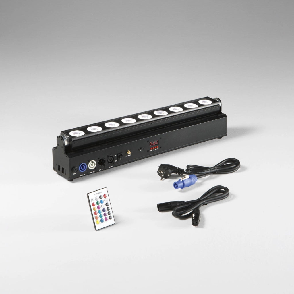 WALLWASHER LED SHOW RICARICABILE 162W RGBW+UV Wi-Fi IP22 53,5X8,45X6,06CM