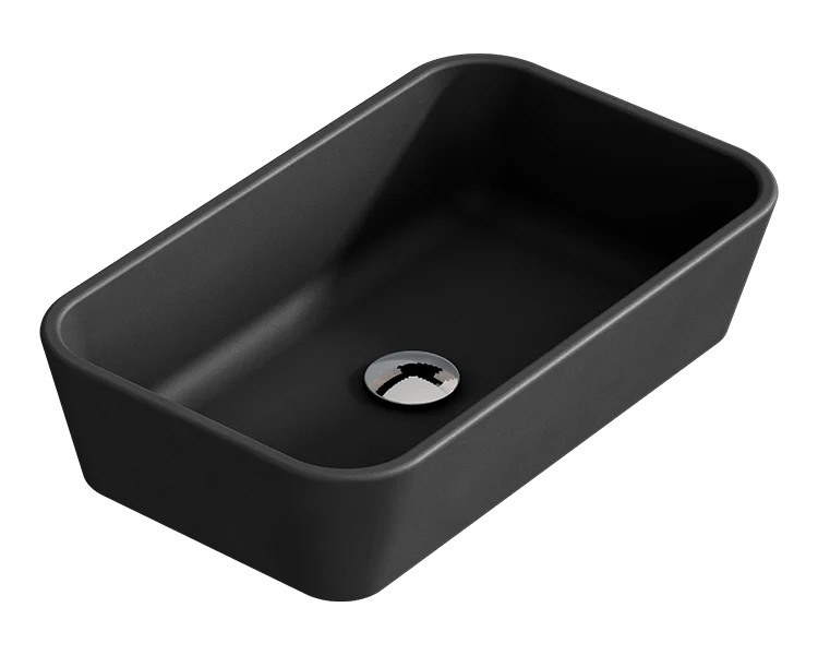Lavabo da appoggio Solid Surface CALPE - nero