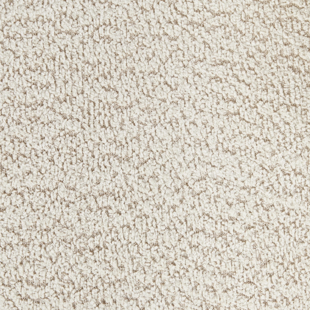Set di 2 sedie da pranzo marrone chiaro e beige chiaro con struttura in legno di caucciù e sedile in bouclè Cucina da pranzo retrò