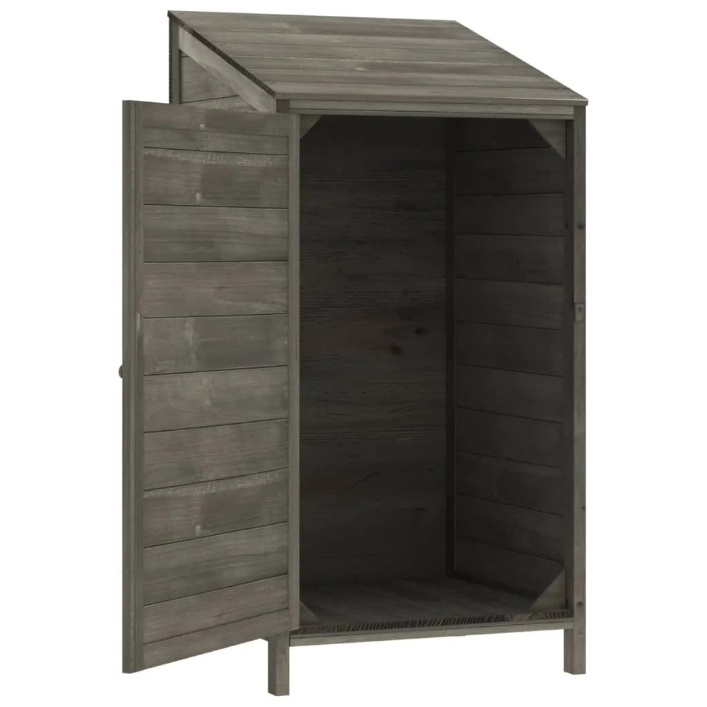 Casetta da giardino 55 x 52 x 112 cm in legno massello di abete antracite 02_0044048