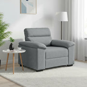 Poltrona Grigio Chiaro 100x81x84 cm in Tessuto 4105287