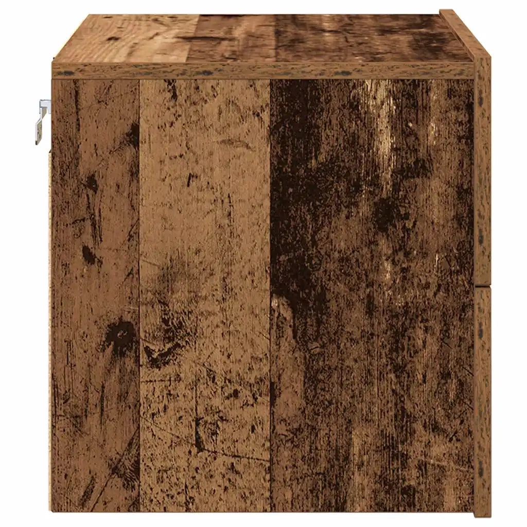 Set di 2 Comodini | Armadio da Notte | Mobiletto da notte Legno vecchio 50 x 39 x 41 cm