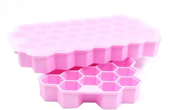 Congelatore per Igiene 74 Cavità - 2 Pezzi - Silicone - Con Coperchio - Facile Sguscio - BPA Libero - Sicuro e Garantito sulla Qualità - Istantaneo per Congelatore
