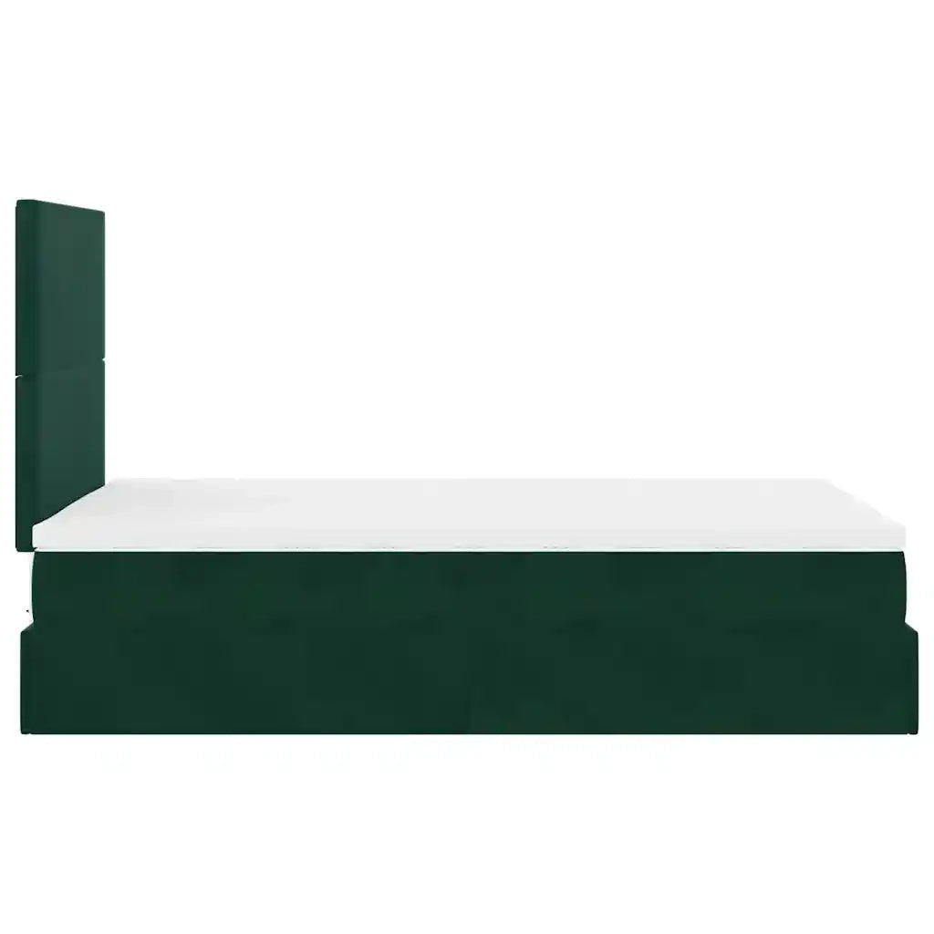 Struttura Letto Pouf con Materassi 120x190 cm Velluto 3313388