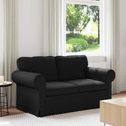 Divano Nero 215 x 82 x 80 cm Tessuto