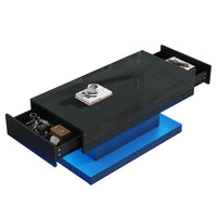 Tavolino design - Xylo - 100x50cm LED nero minimalista